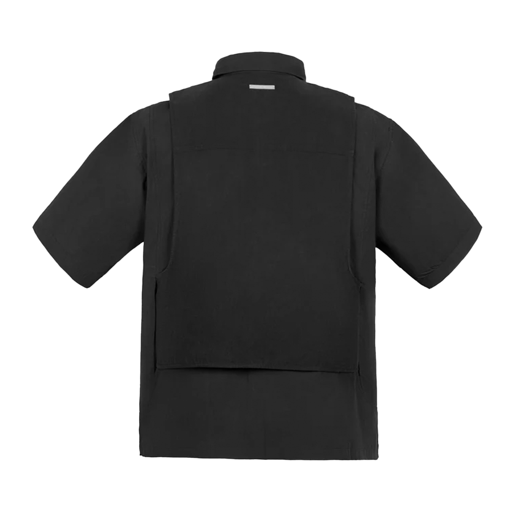C2H4 Intervein Layered Short Sleeve Shirt - 'Black' – Kicks Lounge