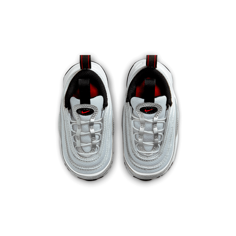 Nike Air Max 97 Trainers W Metallic Silver Varsity Red White Black