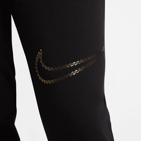 Nike Sportswear Shine Metallic Logo Sweatpants in Black