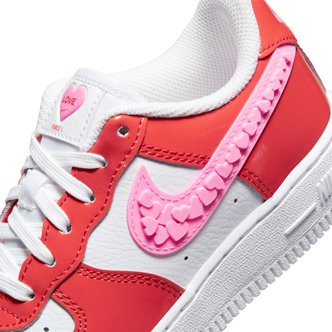 Nike Men's Air Force 1 Shoe, Picante Red-white, 12