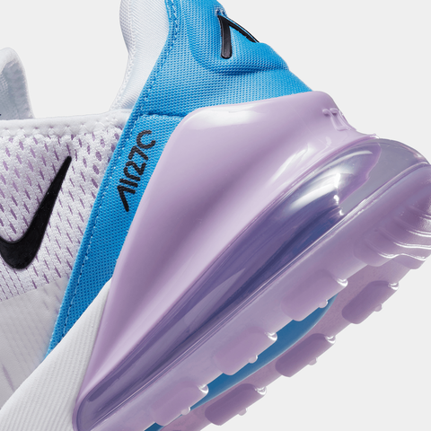 Nike Air Max 270 White Purple Shoes DX2351-100 Women Sizes 7.5 - 9